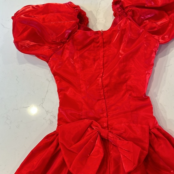 80s red prom dress - Picture 4 of 6